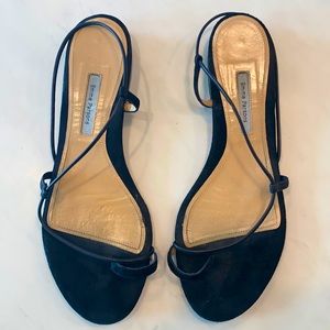 Emme Parsons Susan Slingback sandal in Black Suede